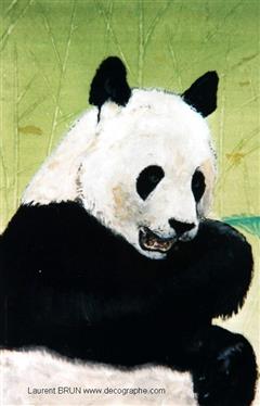 peinture d'un panda