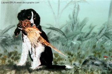 peinture d'une truite fario