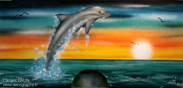 peinture de dauphin